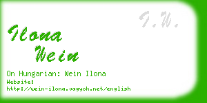 ilona wein business card